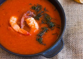Spicy Roasted Capsicum and Tomato Soup