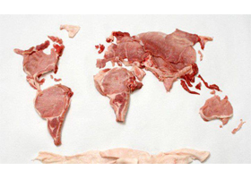 feature image meat world map